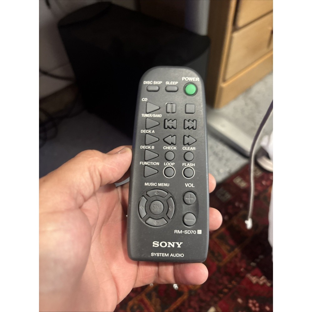 Sony RM-SD70 System Audio Remote Genuine Original Replacement TESTED / WORKS-D1A